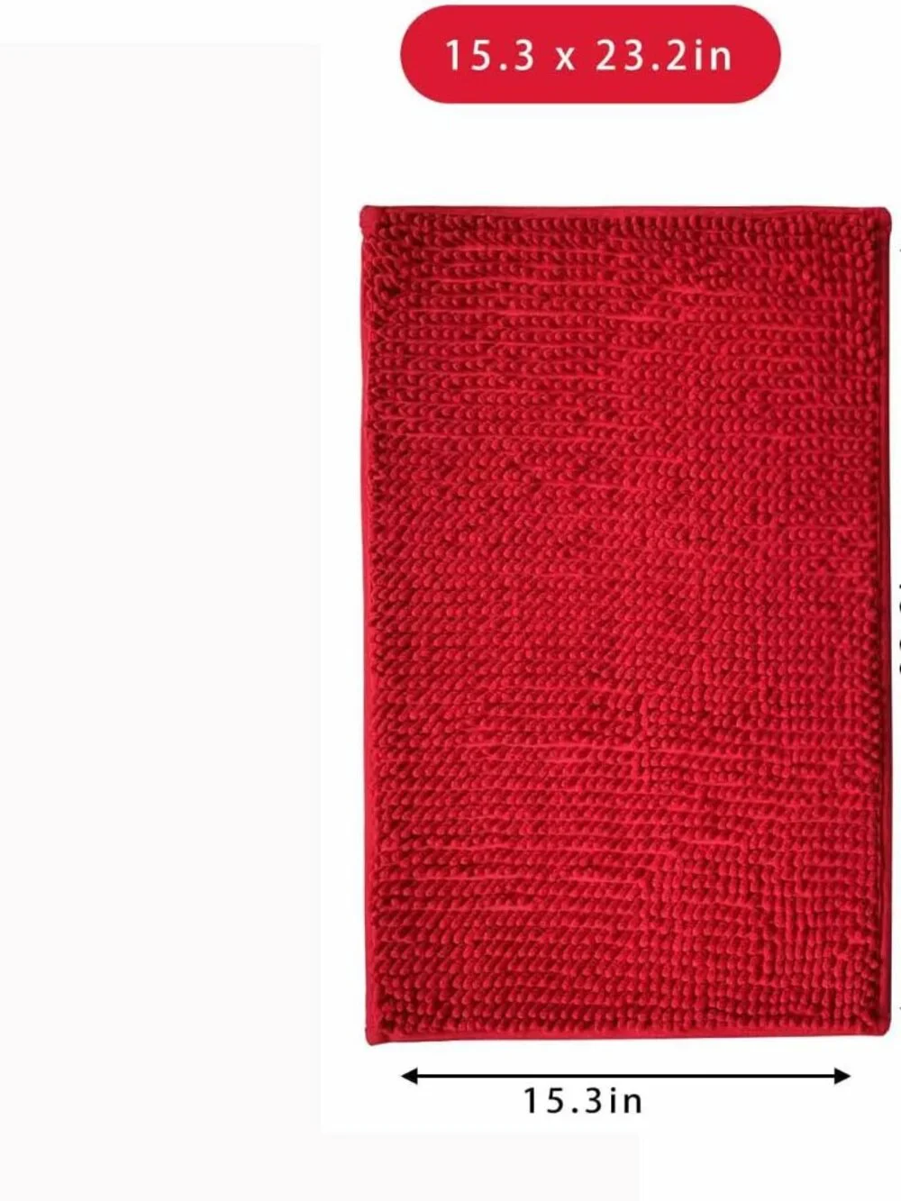 Chenille Bath Mat Microfiber Floor Mat Baby Bath Mat for Kids Washable Bathroom
